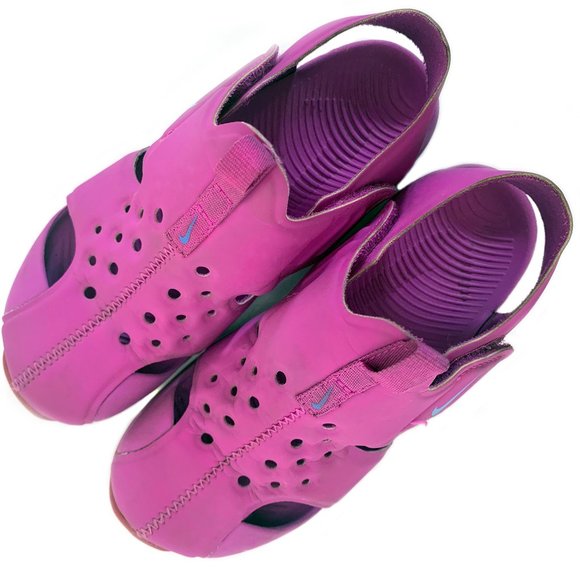 NIKE SUNRAY Protect 2 Little Girls Sandals in Pink - Picture 2 of 10